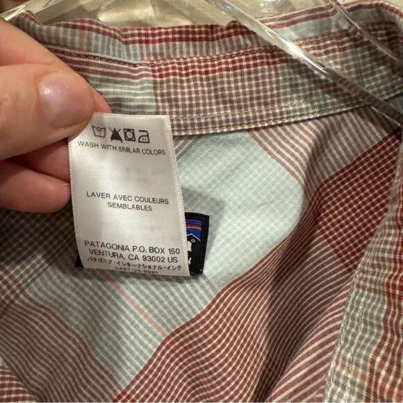 Patagonia Short Sleeve Shirt Button Down Pocket Lightweight Plaid XL - Picture 7 of 8